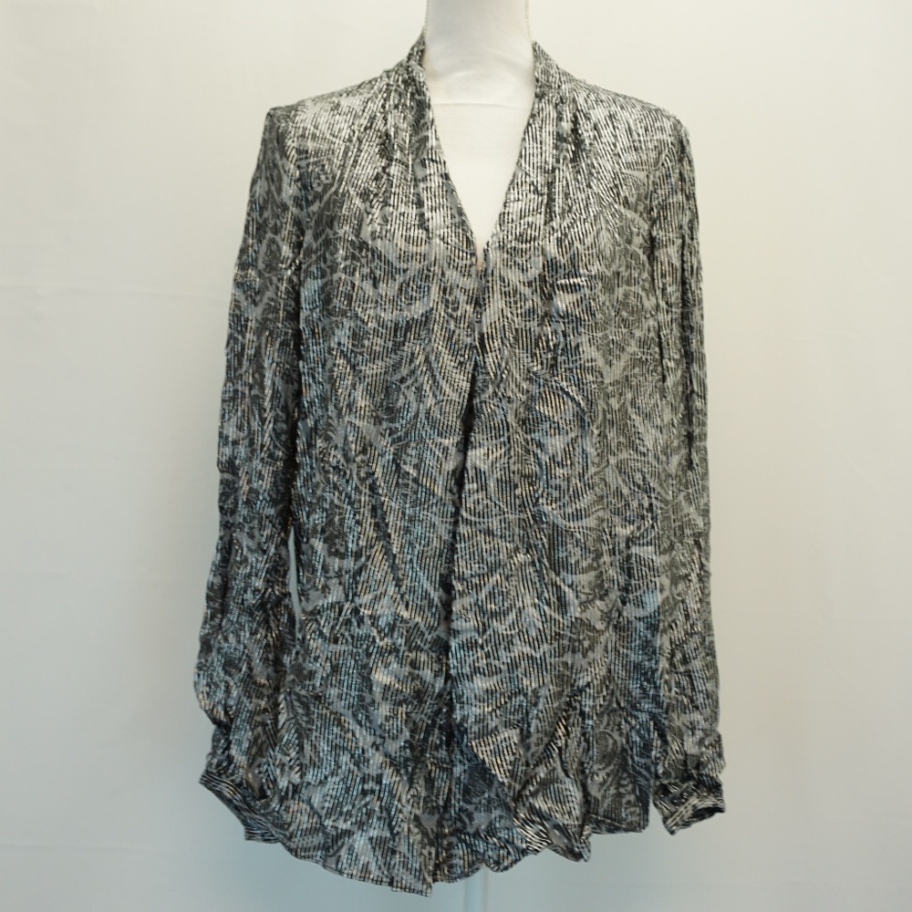 MICHAEL Michael Kors V Neck Printed Blouse S